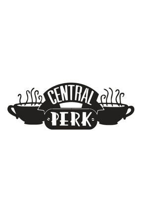 Central Perk Friends Özel Tasarım Metal Tablo 108x40 Cm Özel Dokulu Siyah Renk