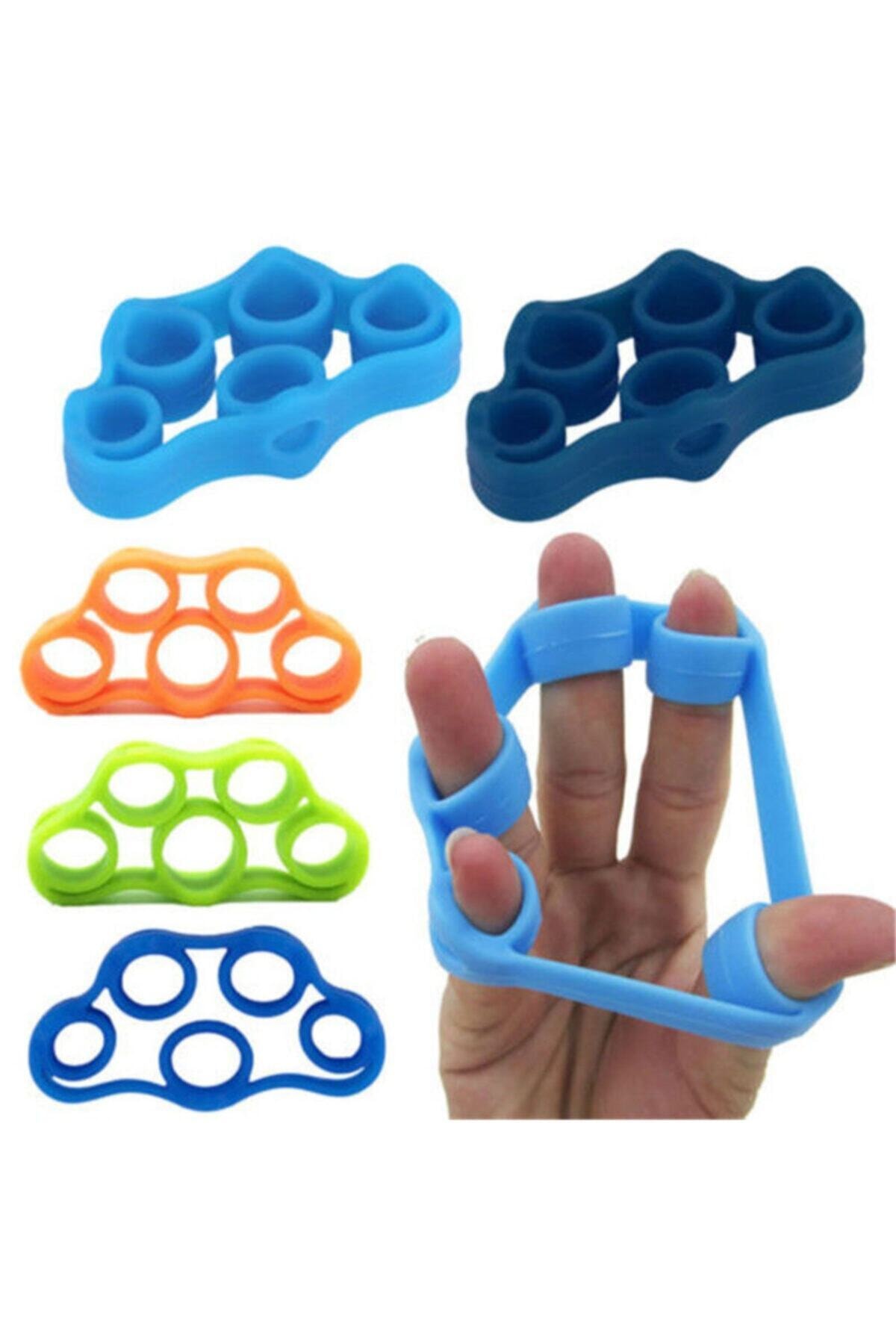 Silicone Hand And Finger Exercise Strengthener Strengthening Tool Stress Rubber