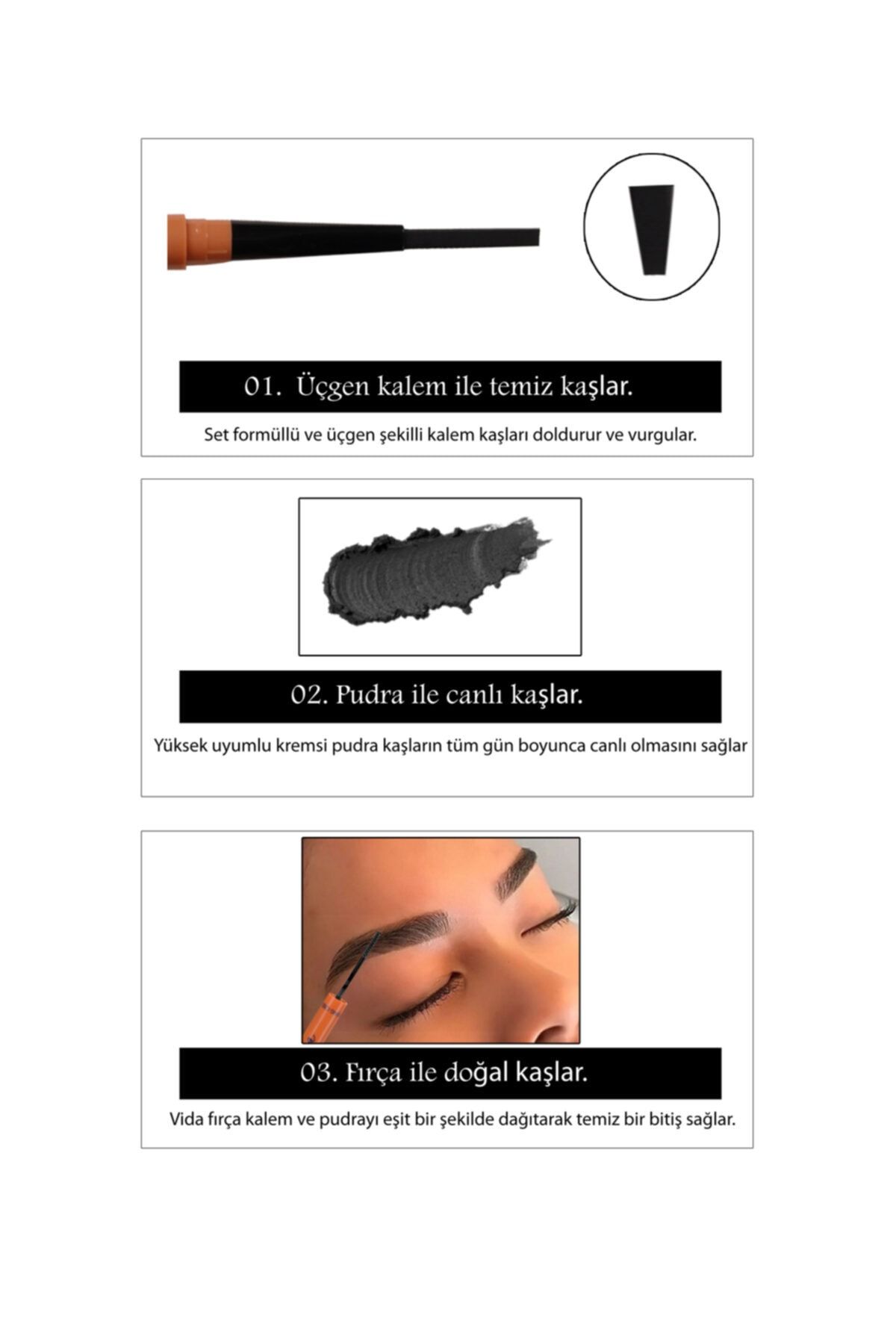 Trinova-Black 3-Piece Eyebrow Shaping Brow Sculpt 3
