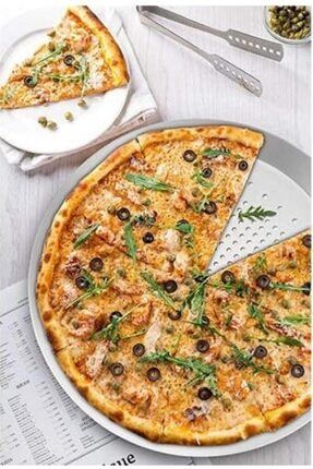 Alüminyum Delikli Pizza Ve Lahmacun Pişirme Tepsisi 24 Cm 2 Adet 24pizza-al-2 adet