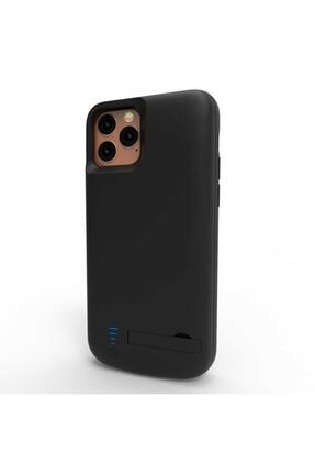 Iphone 13 Pro Max Kılıf Powerbank 6000 Mah Kamera Korumalı Standlı Taşınabilir Powerbank Aks-CasePower-11