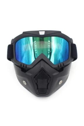 Çıkarılabilir Mx Motosiklet Bisiklet Gözlüğü Gözlük Süngerli Lastikli Maske Kayak Snowboard Maske1