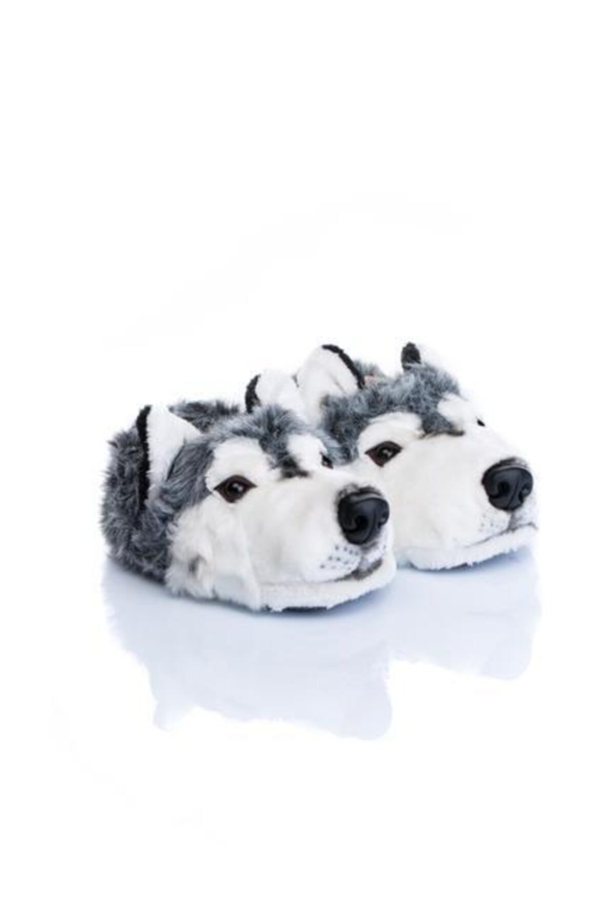 Twigy-Παντόφλες Unisex Siberian Wolf Grey Animal Yy0271 1