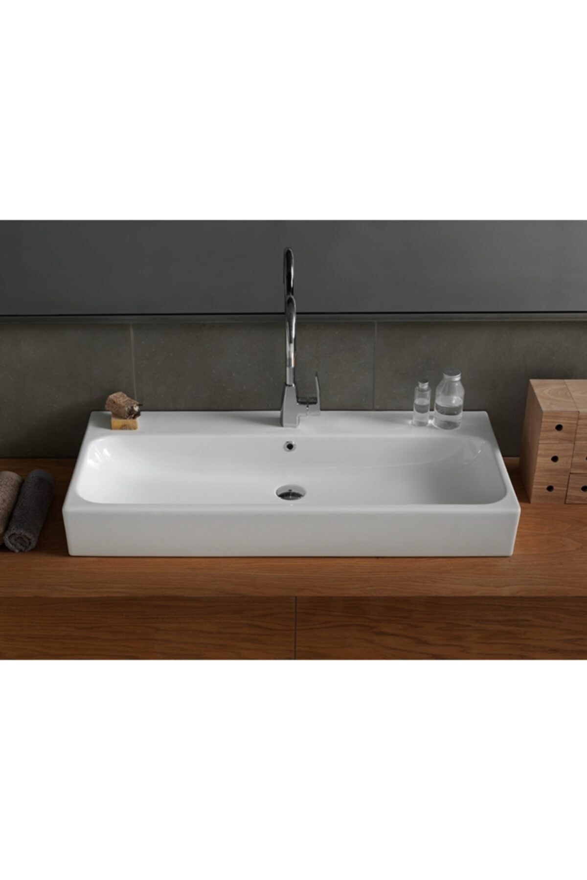 TURKUAZ Cerastyle Pinto Etajerli Lavabo 75 Cm - Fiyatı, Yorumları