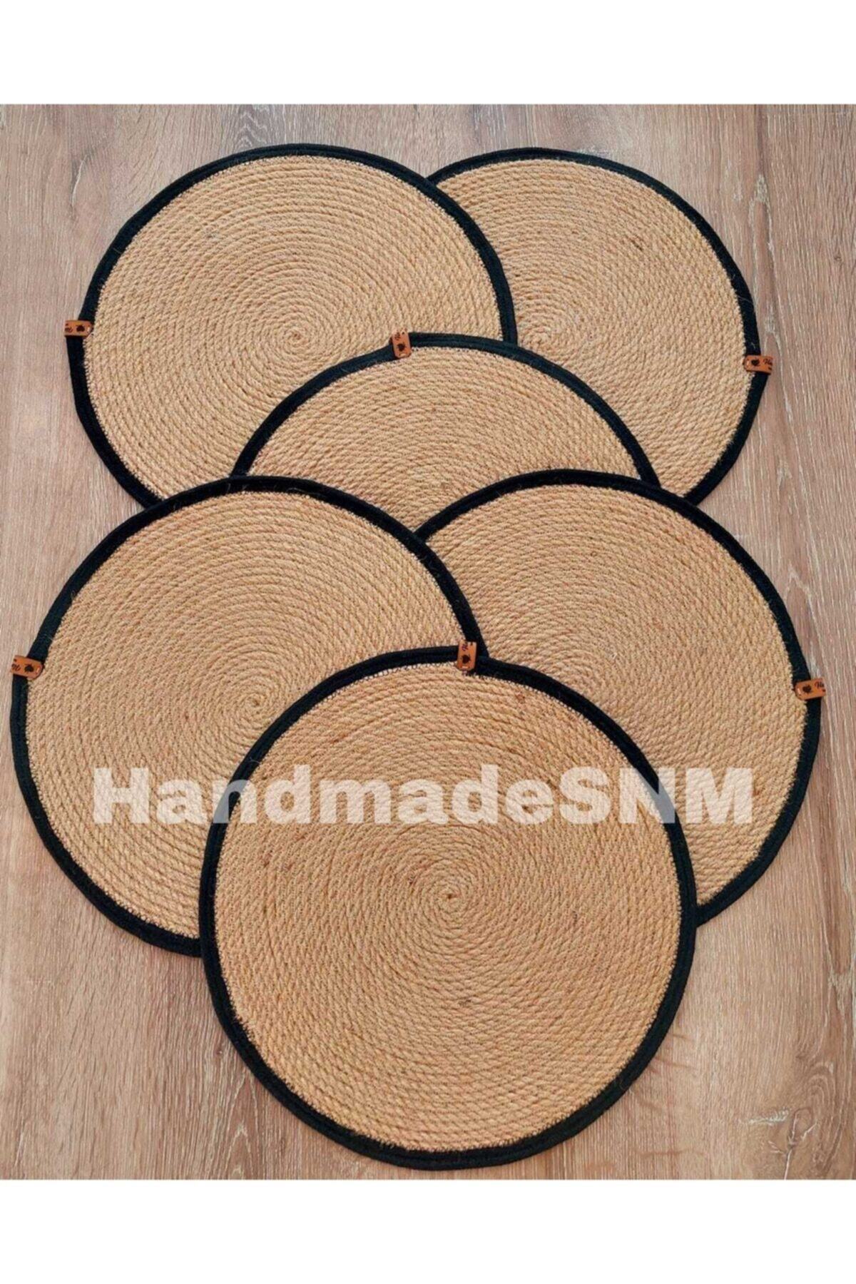HandmadeSNM-سلة مجموعة أطباق الخوص المصنوعة يدويًا هي هدية. 3