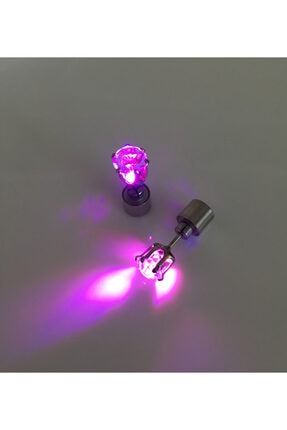 Pembe Led Işıklı Küpe KP-LED