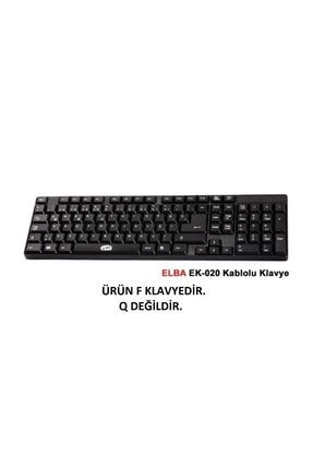 Ek-020 F Usb Siyah Türkçe Standart Klavye KL ELBA EK-020F