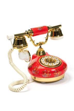 Damla Kırmızı Porselen Tuşlu Telefon 1478526