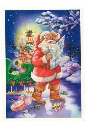 Kartpostal 5 Li Yılbaşı Noel Baba NB67