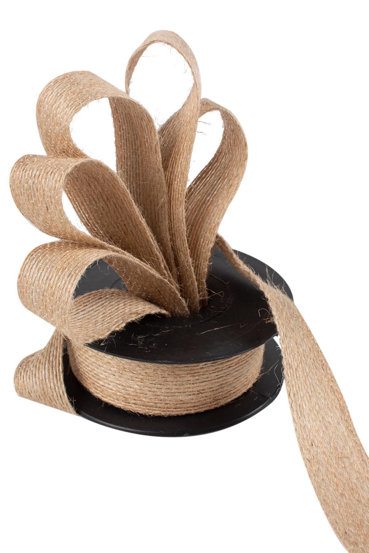 YENİ HEDİYELİK DÜNYAM Hasır Jut Şerit Kurdela 10 Mt 2,5 Cm – Kurdele – Kurdele – Kurdele