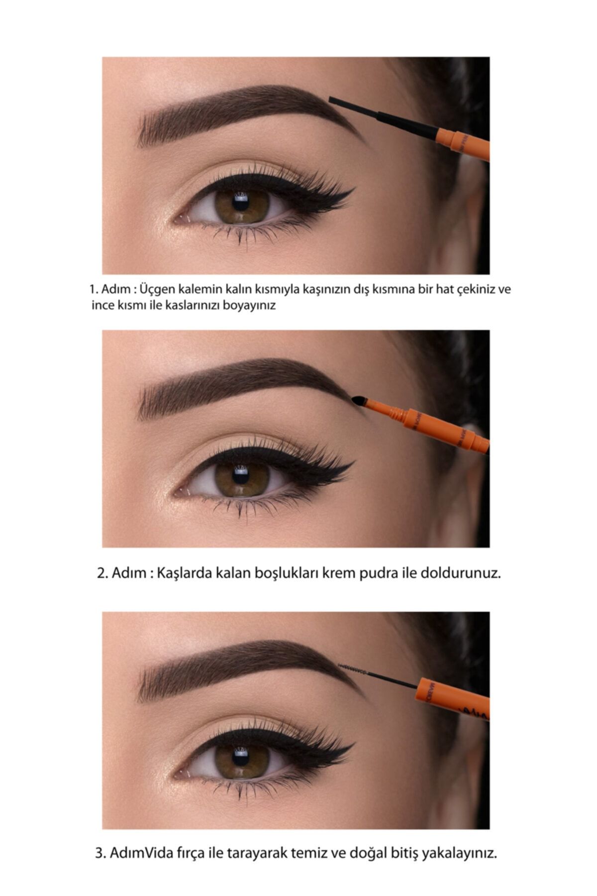 Trinova-Black 3-Piece Eyebrow Shaping Brow Sculpt 4