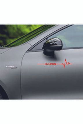 Hyundai Era Için Kalp Atışı Ritim Oto Sticker 2 Adet Sağ Sol Set 04127