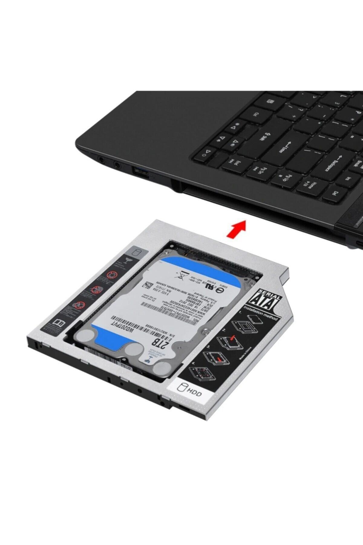 Sata 9.5 Mm Ssd Harddisk Kutusu Kızak 4