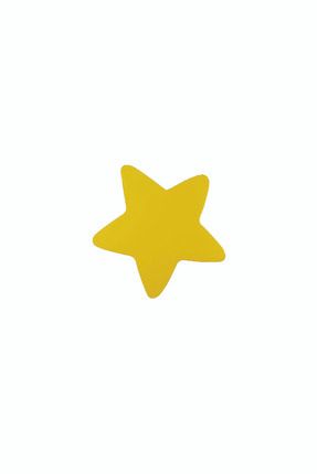 Sarı Yıldız Kulp- Çap 7 cm Bebek Çocuk Genç Odası Kulpları Dolap Çekmece Mobilya Kulpu KYLD01