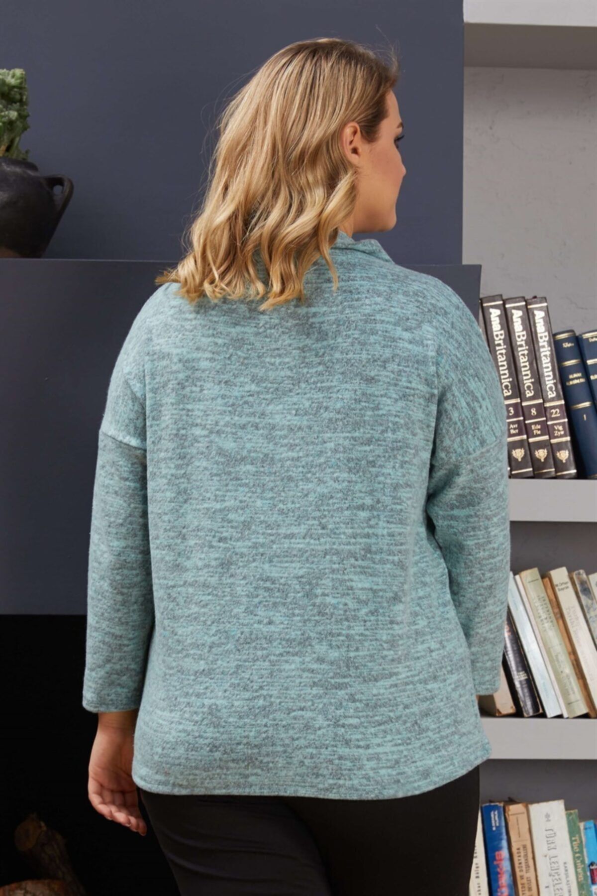 Seamoda-Recycle Soft Sweater-green 5