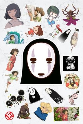 Spirited Away Ruhların Kaçışı Ghibli Anime Sticker Paketi (20 ADET) ZPZPSTCsay01