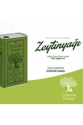 Zeytinyağı 3 Litre Yeni Sezon Asit 0.2. Erken Hasat Soğuk Sıkım Memecik Yolandafarms® Olive Oil YOL-1622