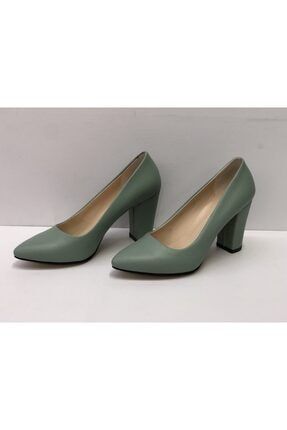 9 cm. Kalın Topuklu Bayan Stiletto Ayakkabı KFKS0239