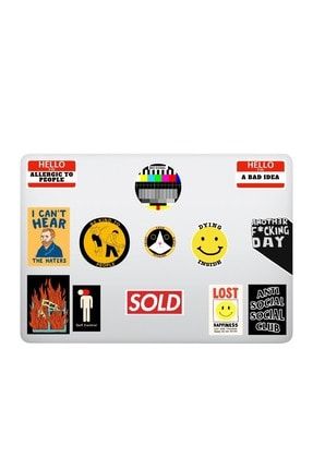 Mental Art Sanat Temalı Laptop Notebook Tablet Sticker Seti (13 Adet) M-02