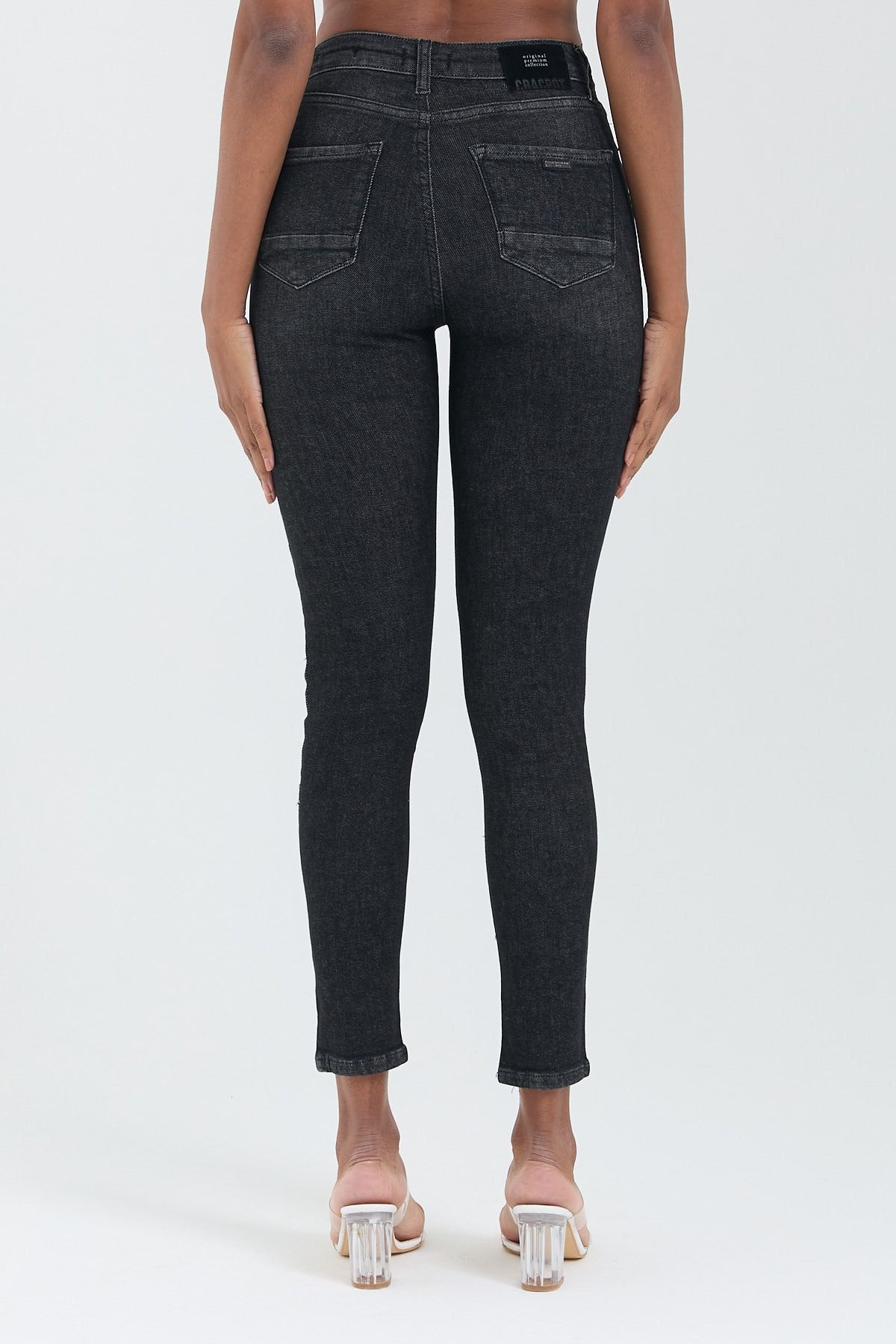 Skinny Yüksel Bel Likralı 3978