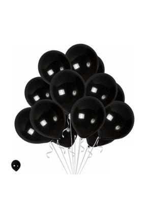 Partiyeri 30 Adet Siyah Metalik Parlak Sedefli Balonlar 30-35 Cm BALONSİYAH30