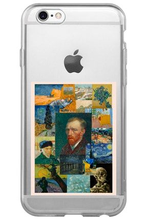 Iphone 6 6s Van Gogh Desenli Desenli Şeffaf Silikon Telefon Kılıfı vangogh2_166