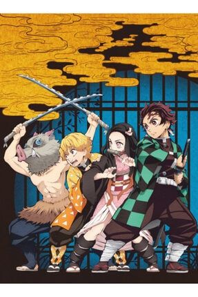 Kimetsu No Yaiba 04 Anime 30 X 45 Cm Kuşe Poster Silindir Kutulu Kargo 5577921494579