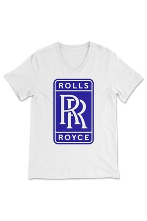 Rolls Royce V Yaka Tişört Rolls Royce Unisex T-shirt Bvt282 BVT282