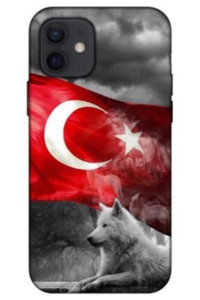 Iphone 12 Uyumlu Türk Bayrağı V3 Silikon Kılıf (baskılı) 2450-m442