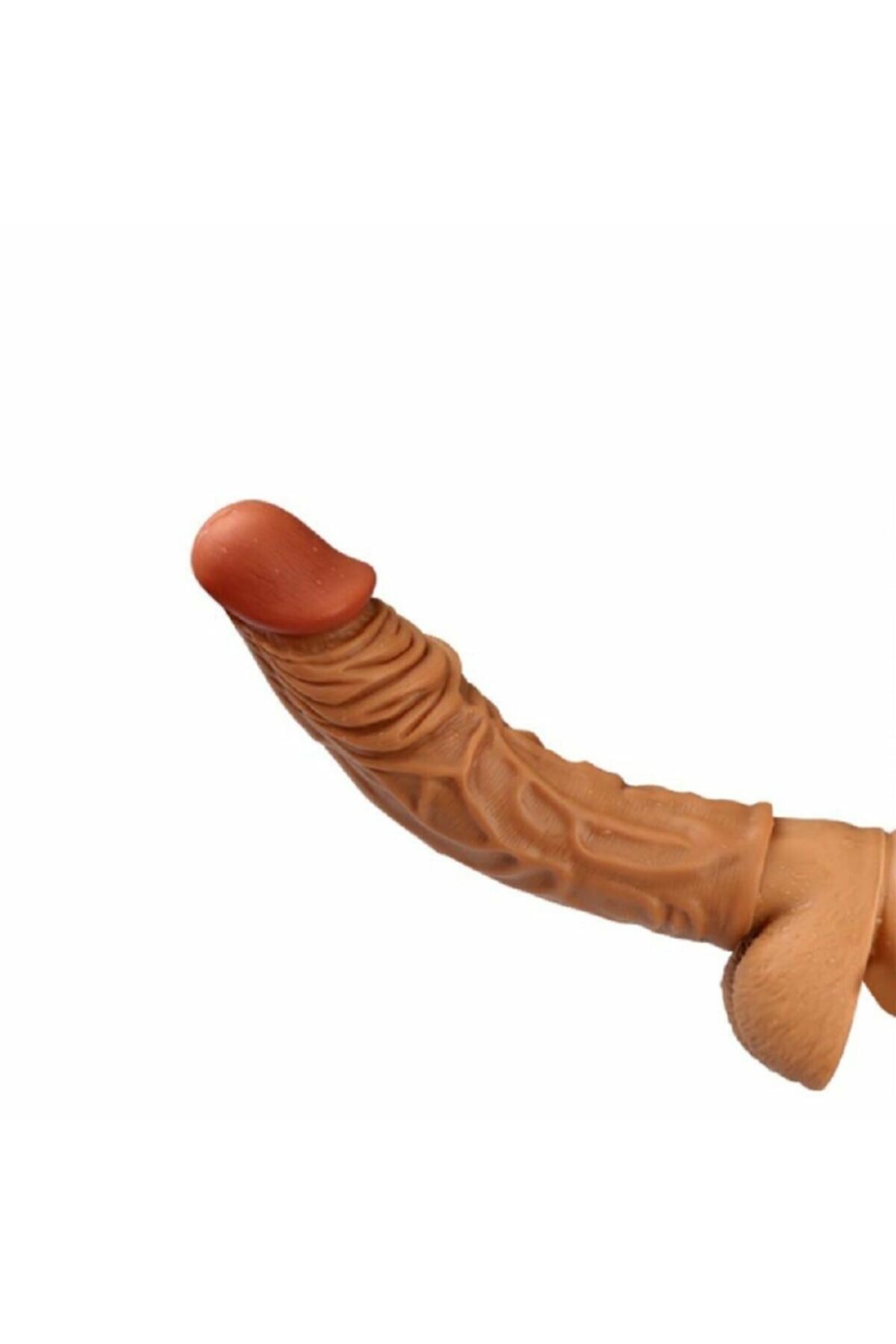 19,5 Cm Realistik Slikon Gerçekci Penis Kılıfı