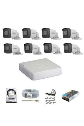 Haıkon 8 Kameralı Güvenlik Kamera Hazır Set 1tb 7/24 Hdd-1tb Kayıt Kapasiteli Sistem AESHAIKON008