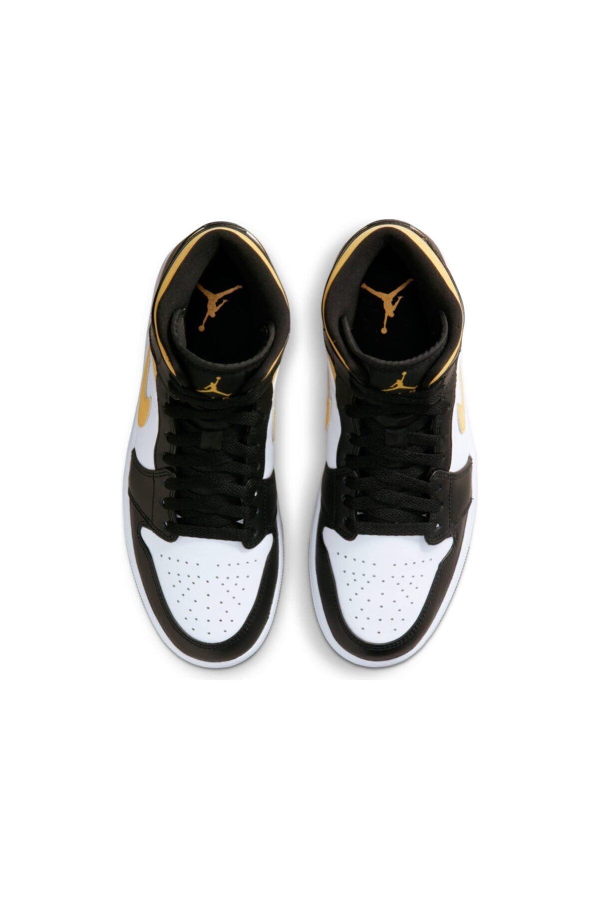 air jordan 1 mid white pollen black