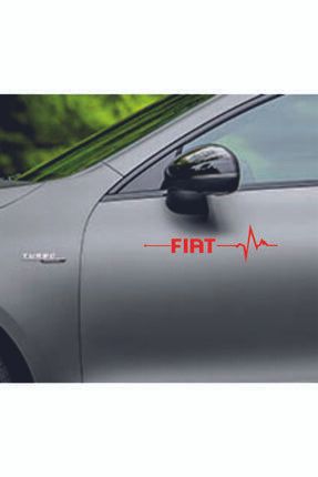 Fiat Egea Için Kalp Atışı Ritim Oto Sticker 2 Adet Sağ Sol Set 04089