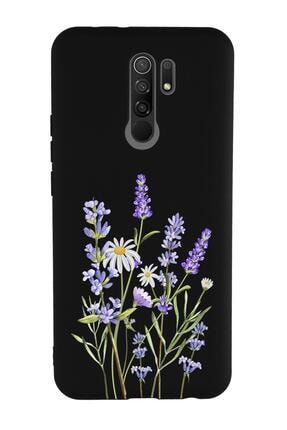 Xiaomi Redmi 9 Uyumlu Lavender Desenli Premium Silikonlu Lansman Telefon Kılıfı MCRDM9TS171
