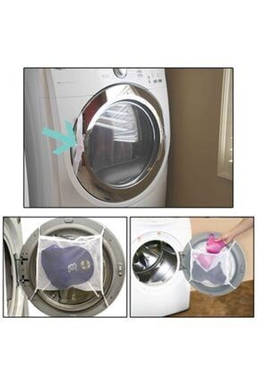 Çamaşır Makinesi Kapağına Bağlamalı Ayakkabı Sütyen Yıkama Filesi STFLMLS-8191-Q