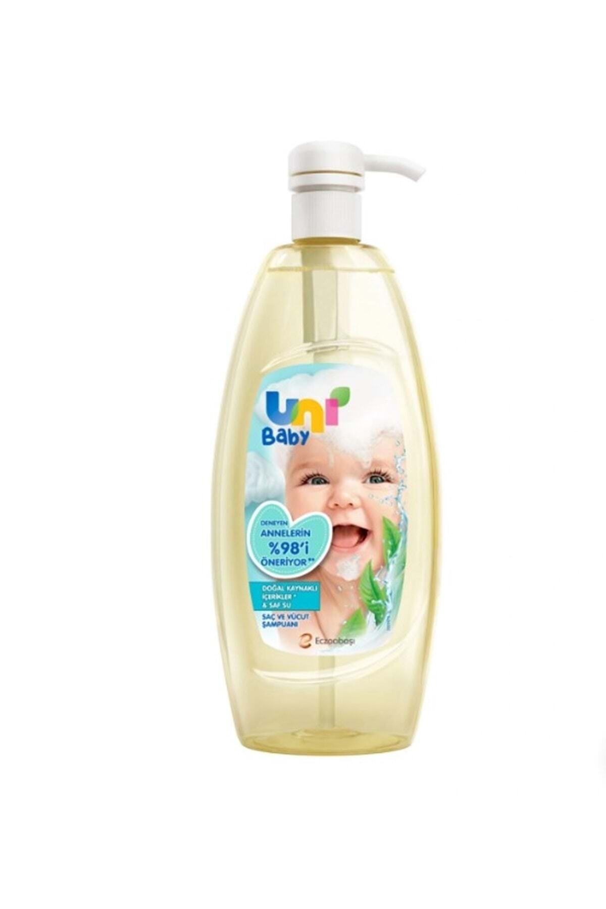 Uni Baby Saç ve Vücut Şampuan 700 ml pompalı 3'lü Set fotoğrafı 3 (önizleme)