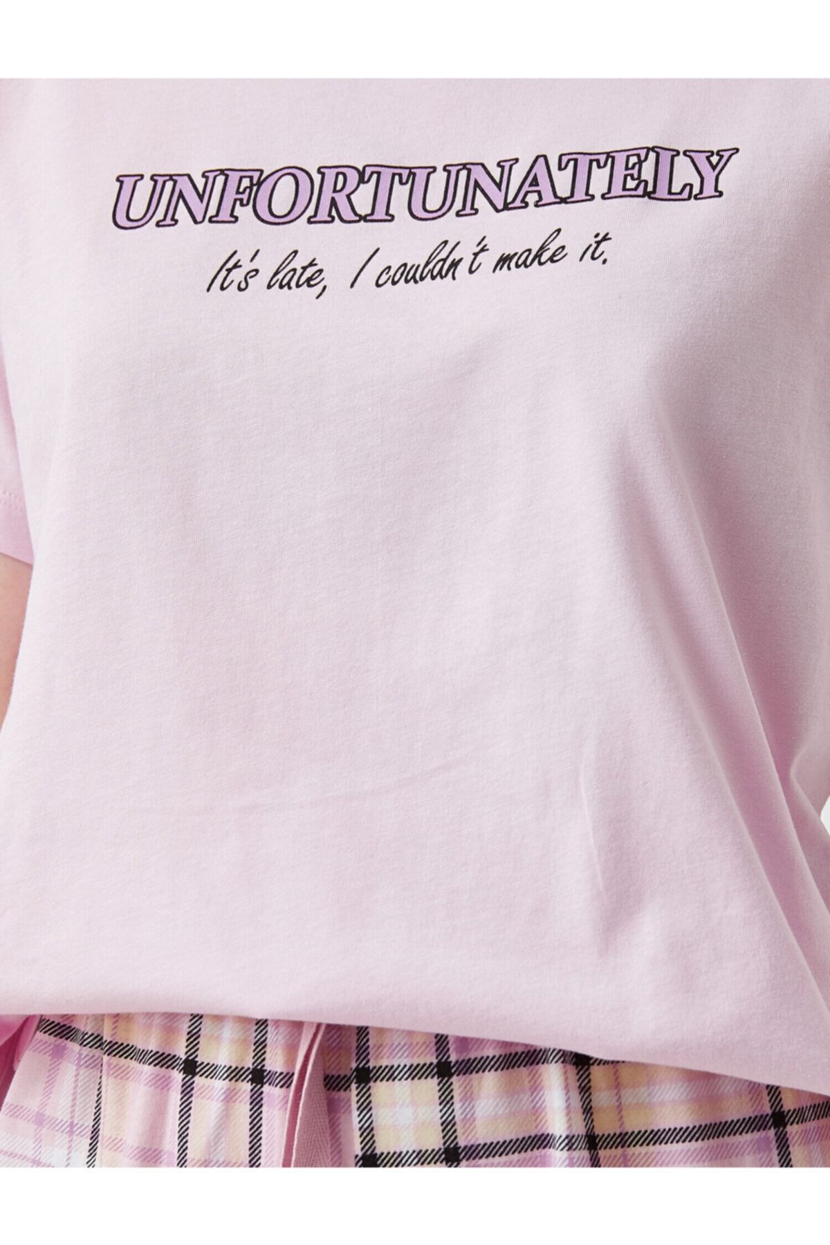 Desenli Kısa Kollu Pijama Takımı