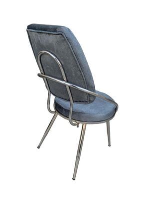 Inci Yarım Kollu, Sırt Destekli Ortapedik Oturumlu Metal Sandalye-nikelajlı EV-228