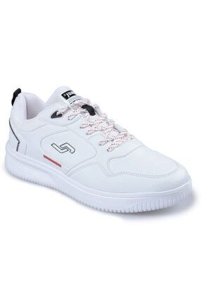 Erkek Spor Su Geçirmez Kauçuk Taban Ortapedik Beyaz Kırmızı Sneaker 26479