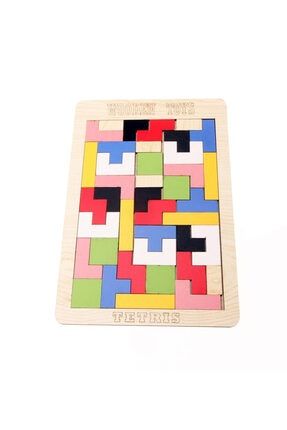 Partioyunevi Ahşap Tetris Oyunu 41 Parça T-0001