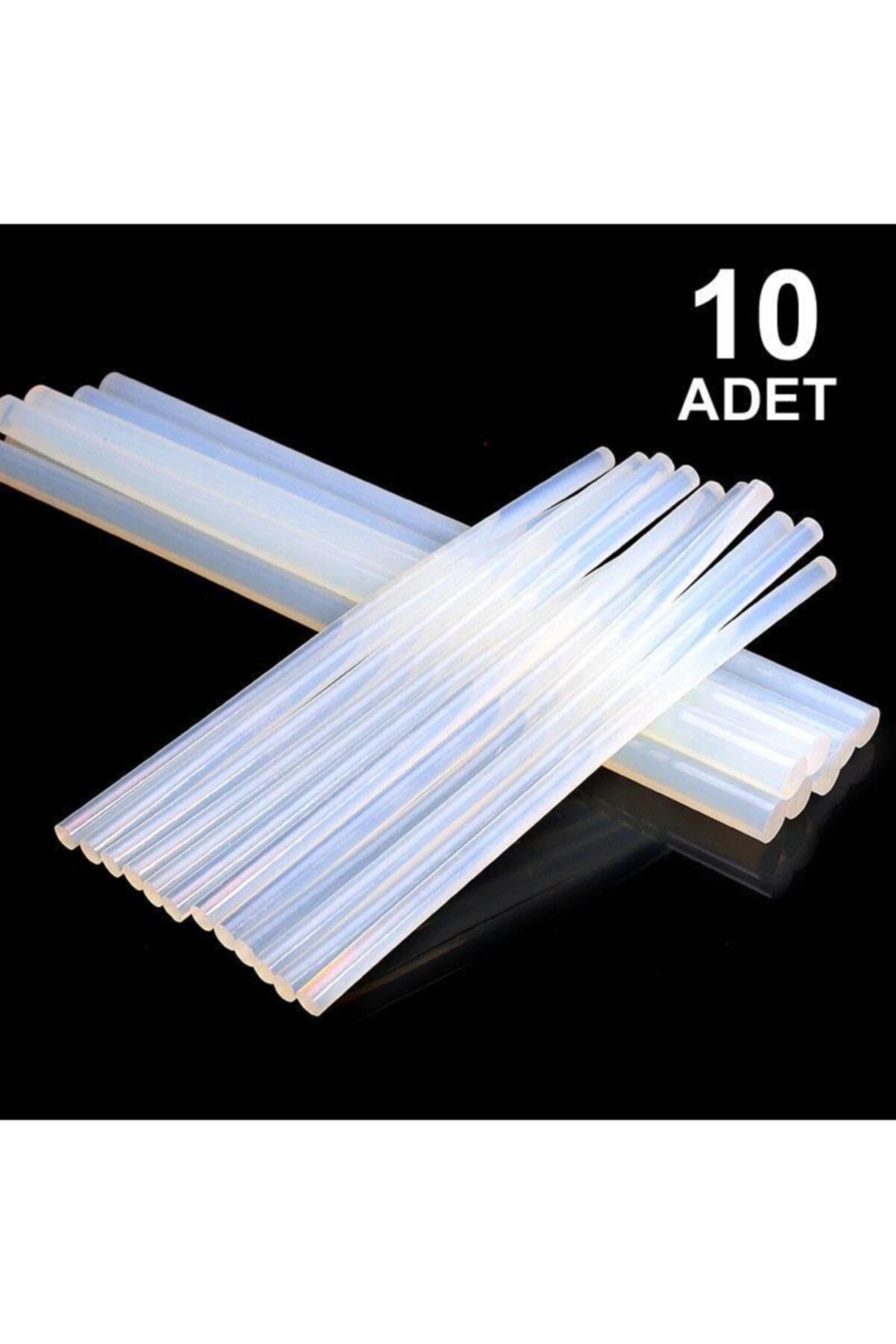 Hobialem 10 Adet, Ince Silikon, Sıcak Silikon, 7 Mm, Şeffaf Mum Silikon, Sıcak Yapıştırıcı