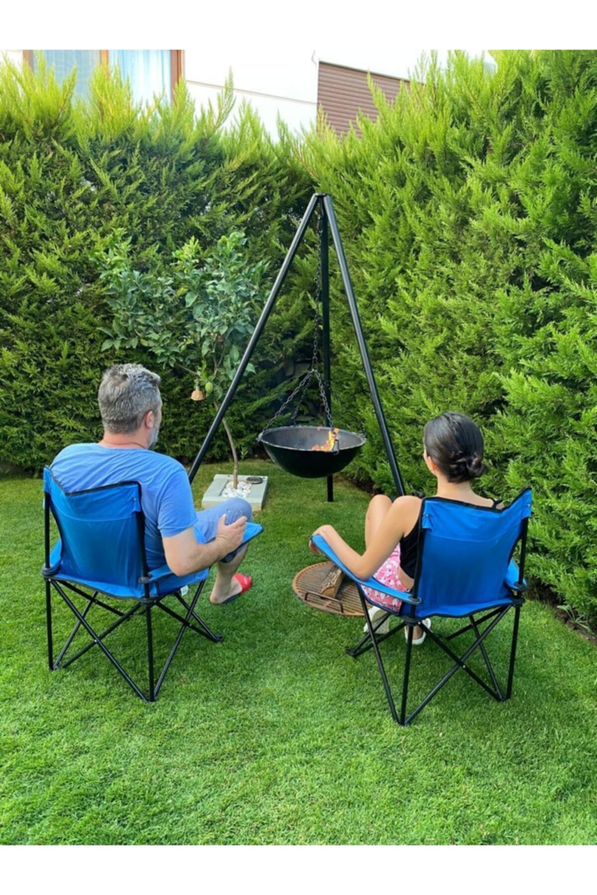 Gulyabani Döküm Ateş Çukuru-döküm Tripod Ateş Çukuru- Döküm  - Bahçe Sobası 5