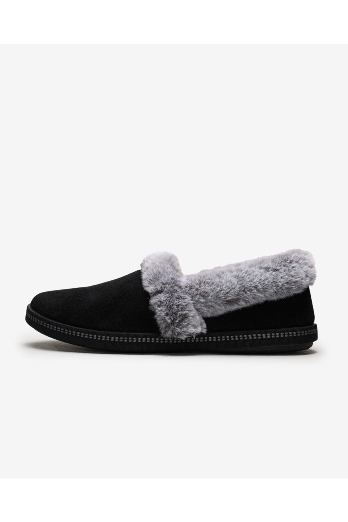 کفش اسکیچرز مشکی زنانه مدل تو کرکی خزدار روزانه  Skechers