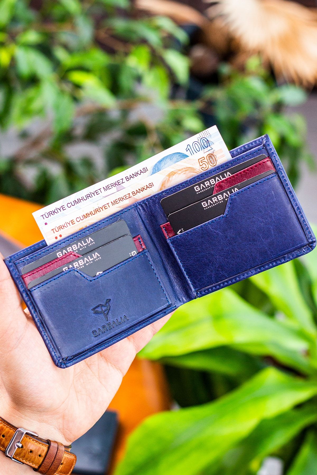 کیف پول مردانه MILANO VINTAGE چرمی NAVY BLUE مردانه'S Garbalia