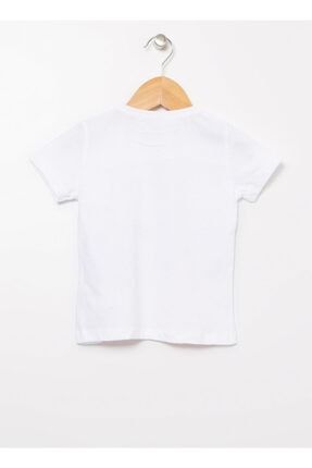 T-shirt, 9-12 Ay, Beyaz 2YMG19197OK