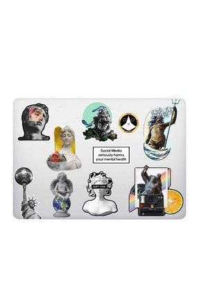 Art Sanat Temalı Laptop Notebook Tablet Sticker Seti 8 Adet ART-02