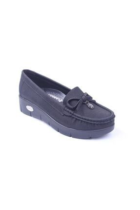 509 Kadın Siyah Dolgu Topuk Günlük Ayakkabı MK509