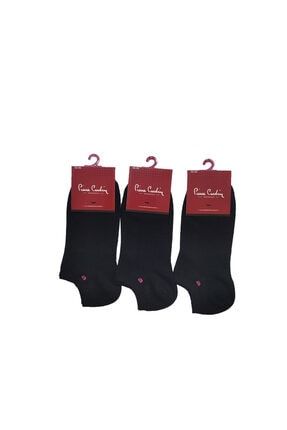 Pamuk Kadın Patik Çorap 3 Lü Siyah PC4205-3