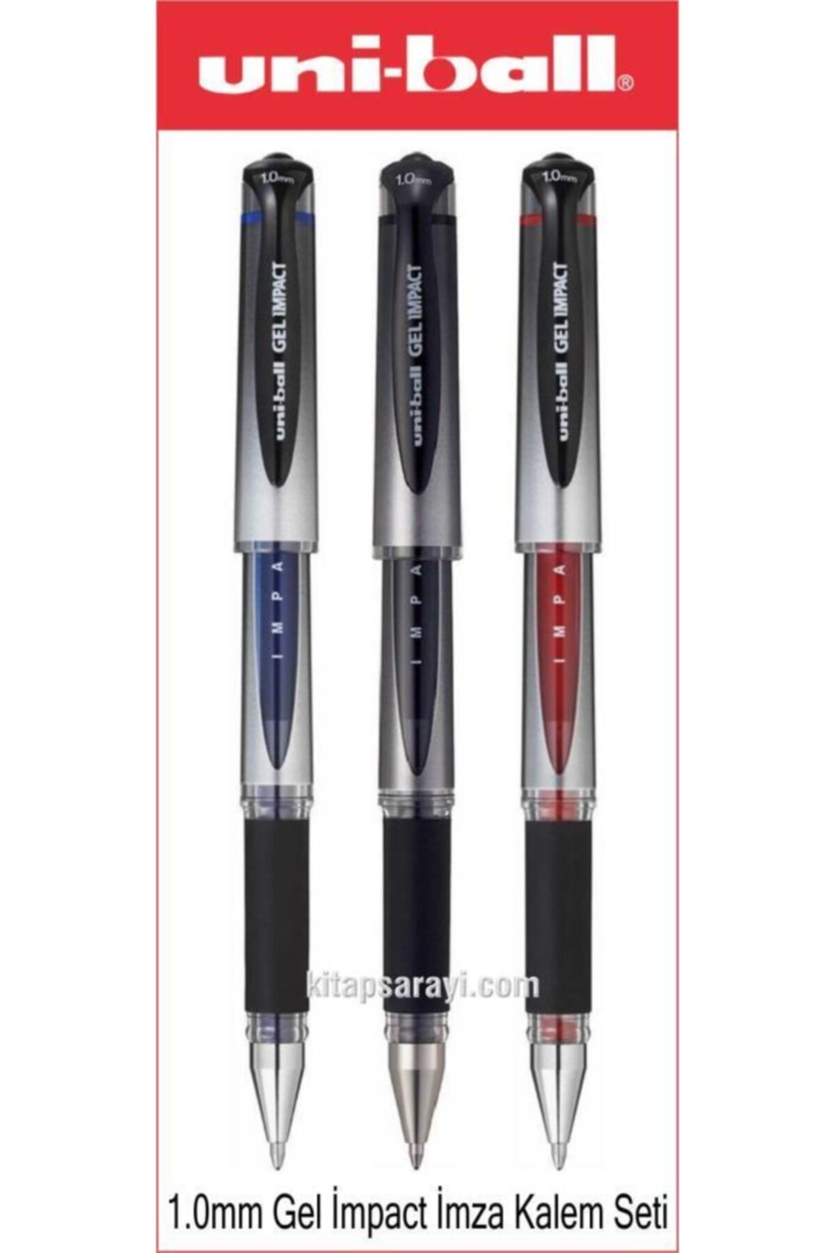 UNİ-BALL Uniball Jel Impact 1.0 Mm Imza Kalemi Seti 3 Adet Um-153s