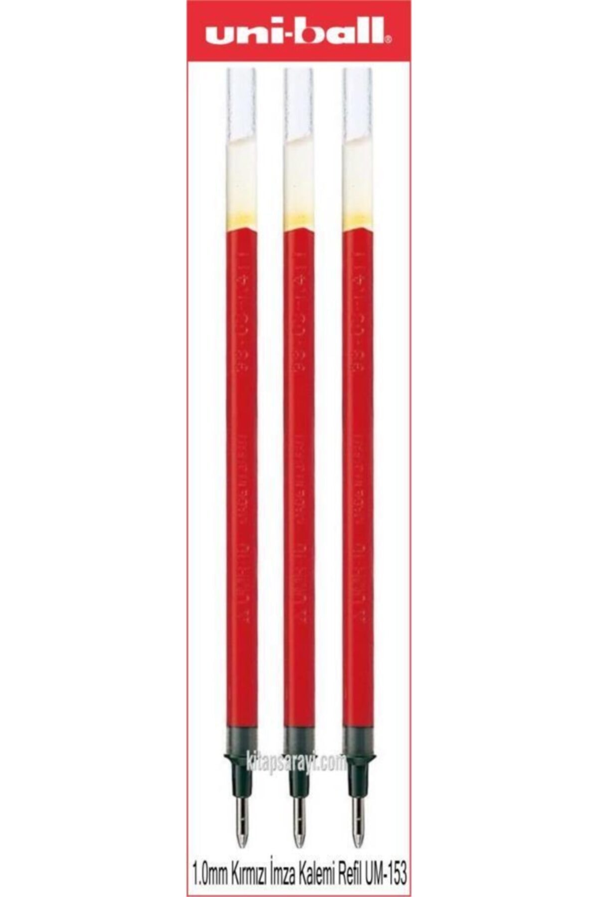 UNİ-BALL Uniball Signo Broad 1.0 Mm Kırmızı Imza Kalemi Yedeği 3 Adet Umr-10